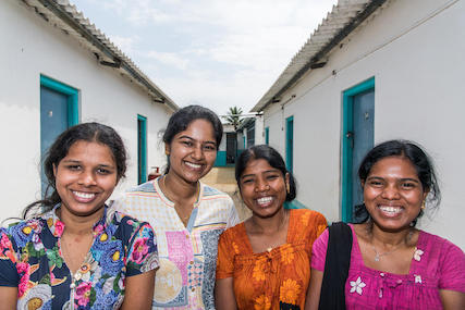 Women mill workers in India