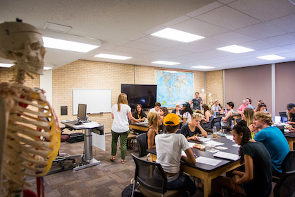 College students in classroom