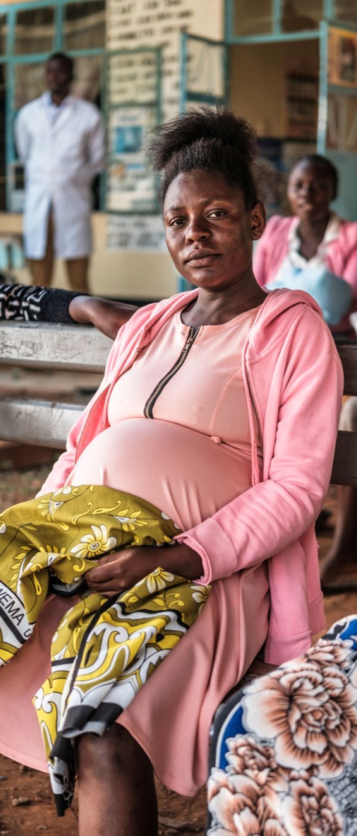 Expectant mothers wait to receive care at Nasusi Health Centre in Kimilili Subcounty, Bungoma County, Kenya.